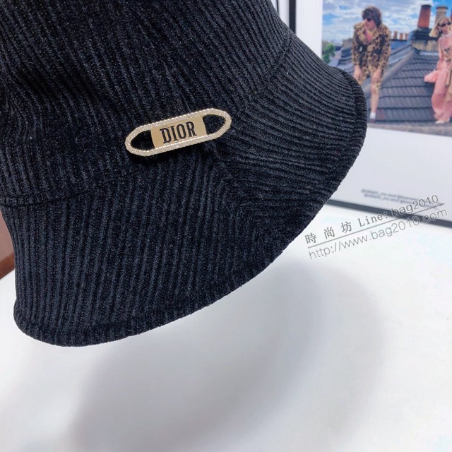 Dior秋冬新款簡約漁夫帽 迪奧燈芯絨女款漁夫帽  mmj1612